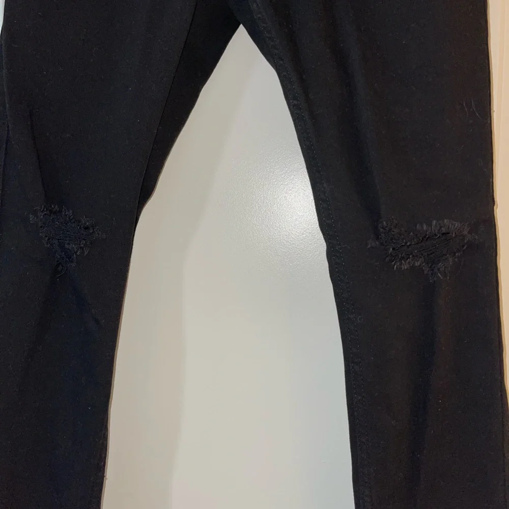 Hollister skinny black ripped jeans - Picture 3 of 7